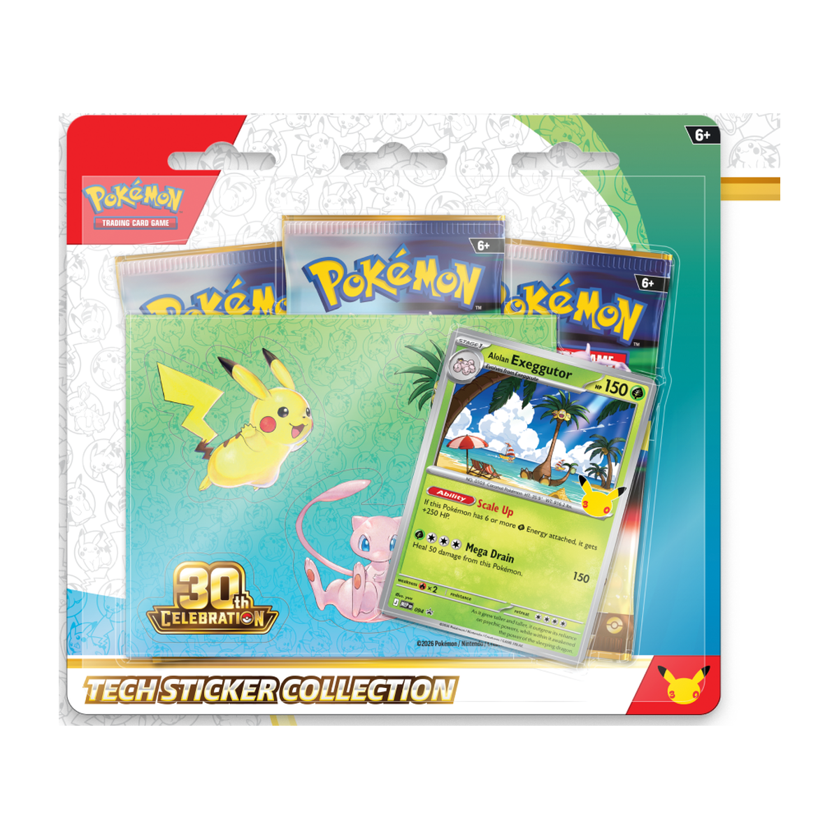 30th Celebration Tech Sticker Collection: Alolan Exeggutor